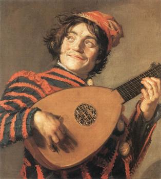 弗朗斯 哈爾斯 Buffoon Playing a Lute